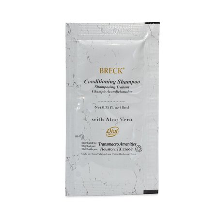 Breck Shampoo/Conditioner, Clean Scent, 0.25 oz Packet, PK500 DIA 20817